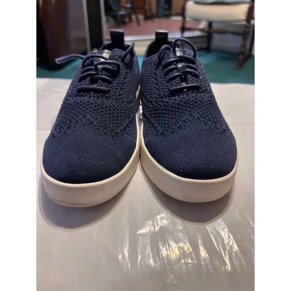COLE HAAN StitchLite Oxford Navy Blue Knit Sneakers Sole Breathable Comfort-SZ 6